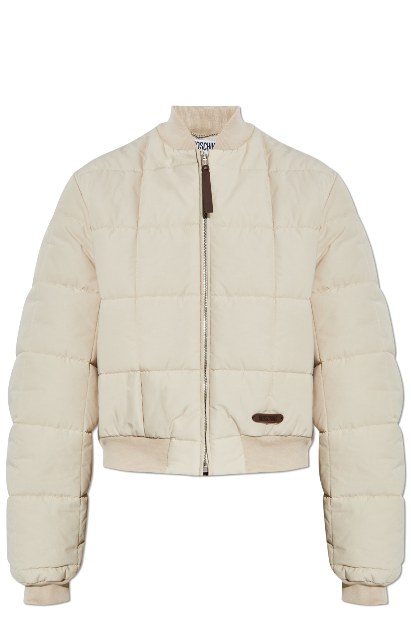 Cream Insulated jacket Moschino - Vitkac Italy